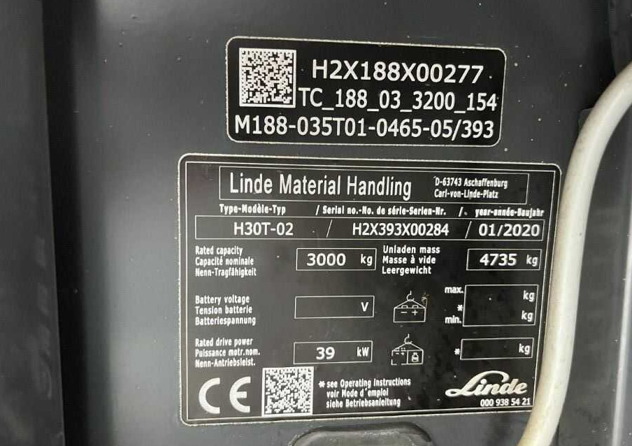 Linde H30T-02 - Dujinis krautuvas: foto 4 Linde H30T-02 - Dujinis krautuvas: foto 4