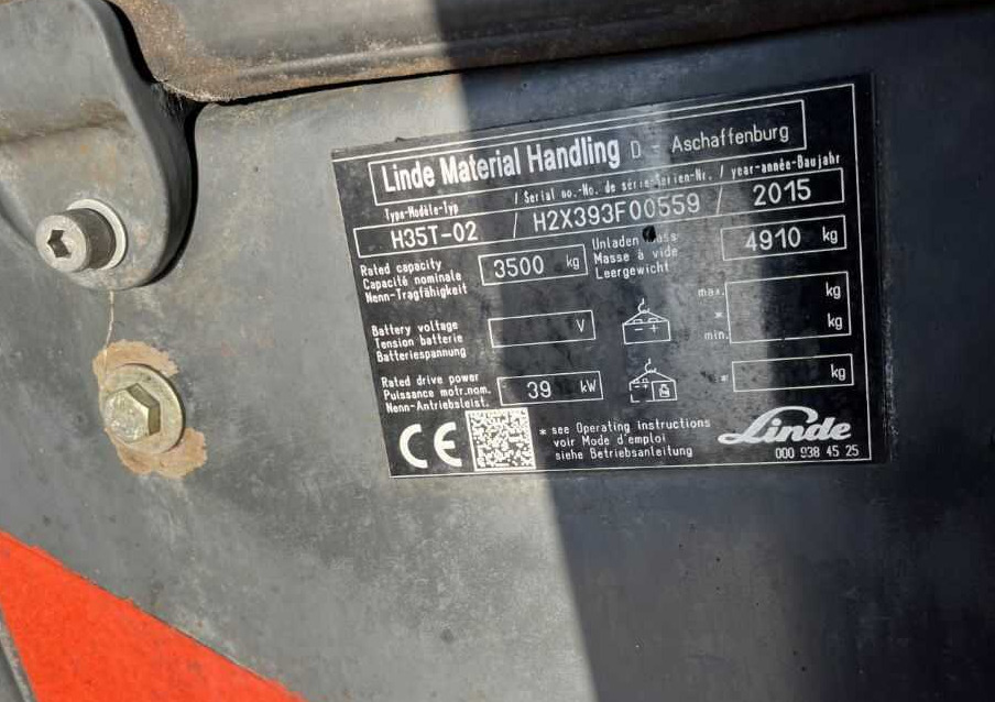 Linde H35T-02 - Dujinis krautuvas: foto 4 Linde H35T-02 - Dujinis krautuvas: foto 4