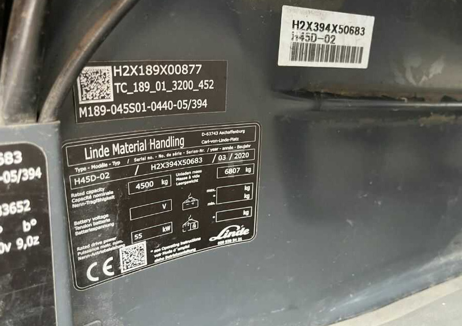 Linde H45D-02 - Dyzelinis krautuvas: foto 4 Linde H45D-02 - Dyzelinis krautuvas: foto 4