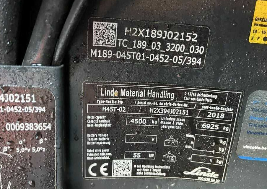 Linde H45T-02 - Dujinis krautuvas: foto 4 Linde H45T-02 - Dujinis krautuvas: foto 4
