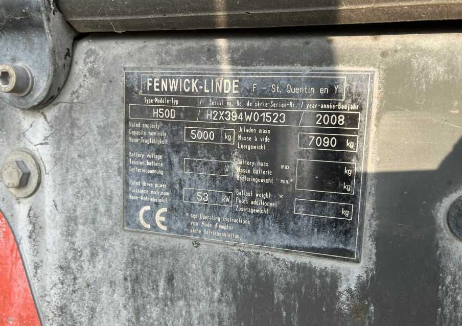 Linde H50D - Dyzelinis krautuvas: foto 4 Linde H50D - Dyzelinis krautuvas: foto 4