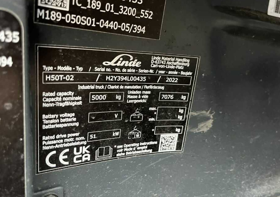 Linde H50T-02 - Dujinis krautuvas: foto 4 Linde H50T-02 - Dujinis krautuvas: foto 4