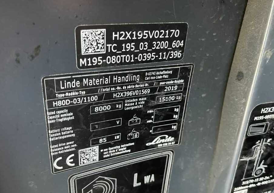 Linde H80D-03/1100 - Dyzelinis krautuvas: foto 4 Linde H80D-03/1100 - Dyzelinis krautuvas: foto 4