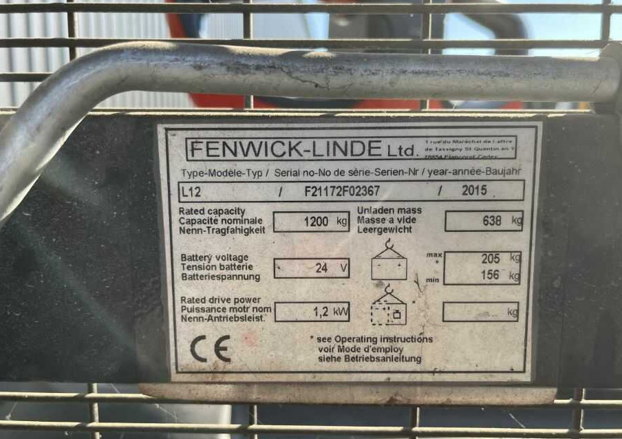 Linde L12 - Keltuvas: foto 4 Linde L12 - Keltuvas: foto 4