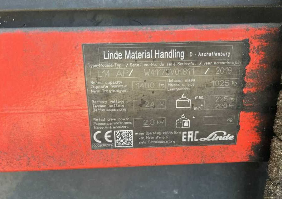 Linde L14AP - Keltuvas: foto 4 Linde L14AP - Keltuvas: foto 4