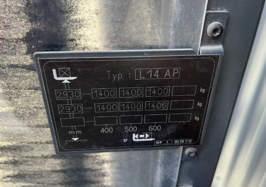 Linde L14AP - Keltuvas: foto 5 Linde L14AP - Keltuvas: foto 5