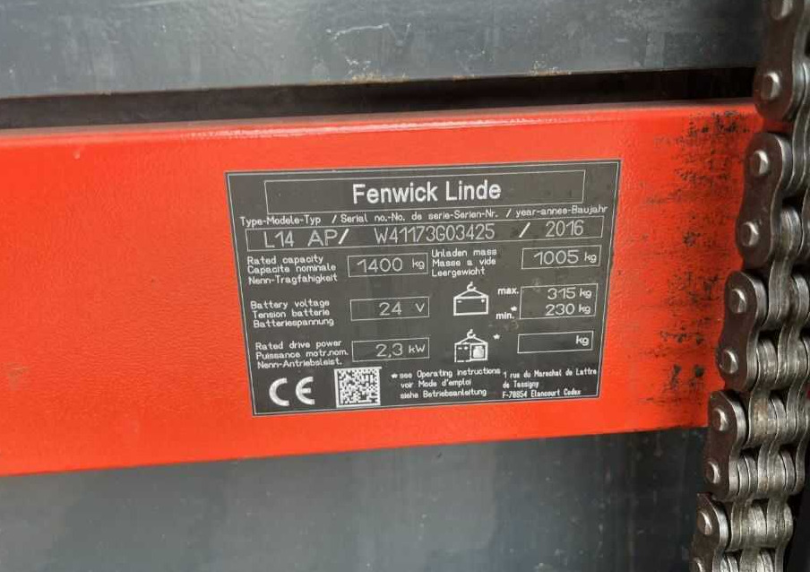 Linde L14LAP - Keltuvas: foto 4 Linde L14LAP - Keltuvas: foto 4