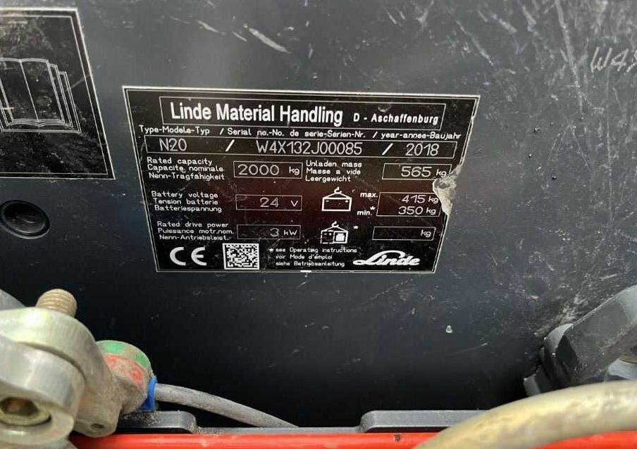 Linde N20 - Užsakytų prekių krautuvas: foto 4 Linde N20 - Užsakytų prekių krautuvas: foto 4