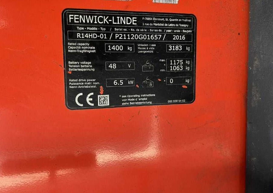 Linde R14HD-01 - Krautuvas su šakėmis: foto 4 Linde R14HD-01 - Krautuvas su šakėmis: foto 4