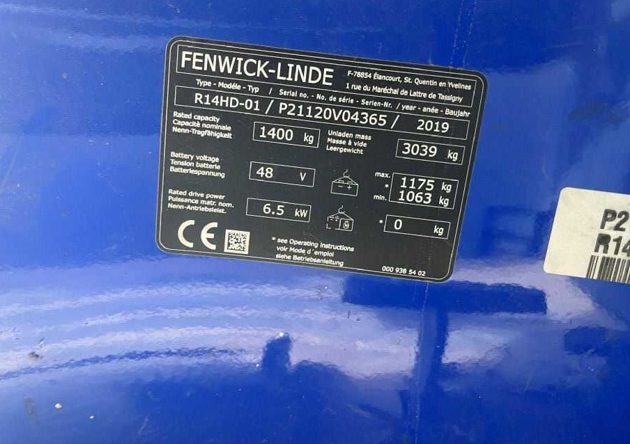 Linde R14HD-01 - Krautuvas su šakėmis: foto 4 Linde R14HD-01 - Krautuvas su šakėmis: foto 4