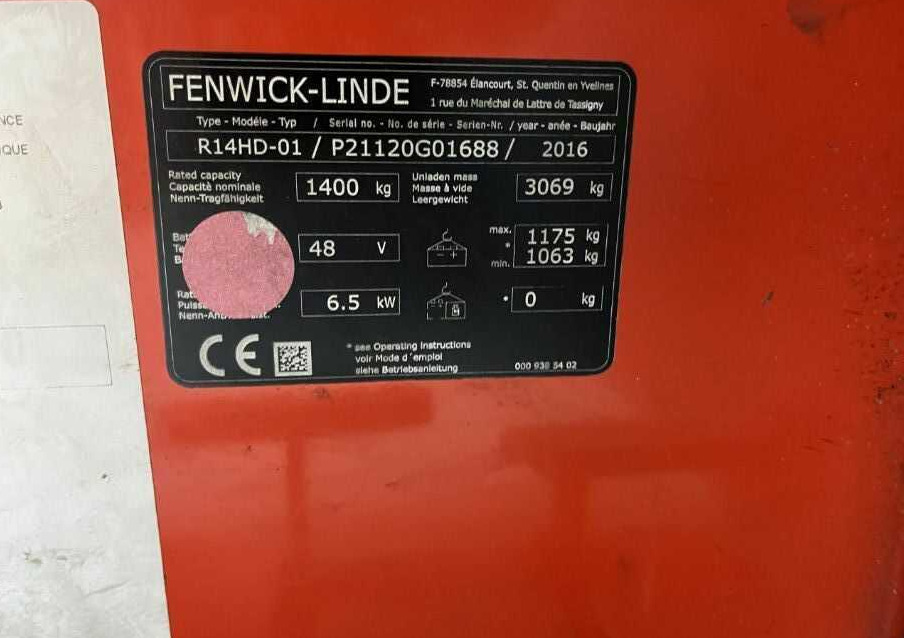 Linde R14HD-01 - Krautuvas su šakėmis: foto 4 Linde R14HD-01 - Krautuvas su šakėmis: foto 4