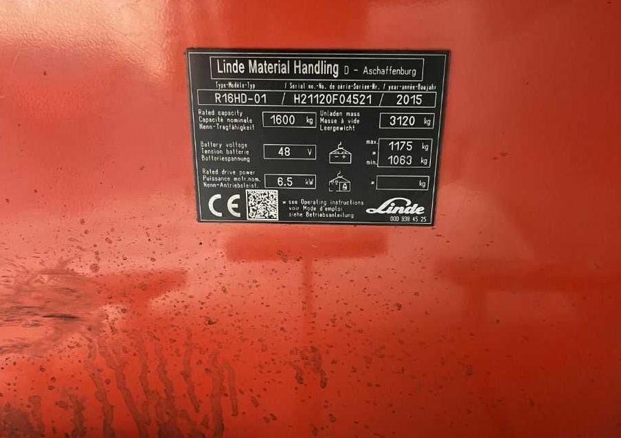 Linde R16HD-01 - Krautuvas su šakėmis: foto 4 Linde R16HD-01 - Krautuvas su šakėmis: foto 4