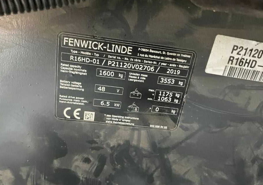 Linde R16HD-01 - Krautuvas su šakėmis: foto 4 Linde R16HD-01 - Krautuvas su šakėmis: foto 4