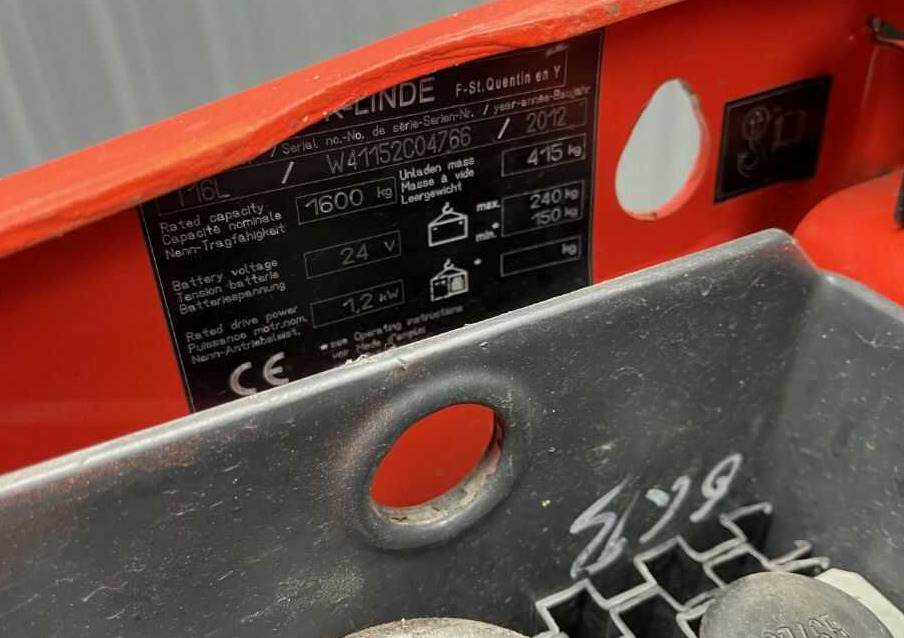 Linde T16L - Padėklų krautuvas: foto 4 Linde T16L - Padėklų krautuvas: foto 4
