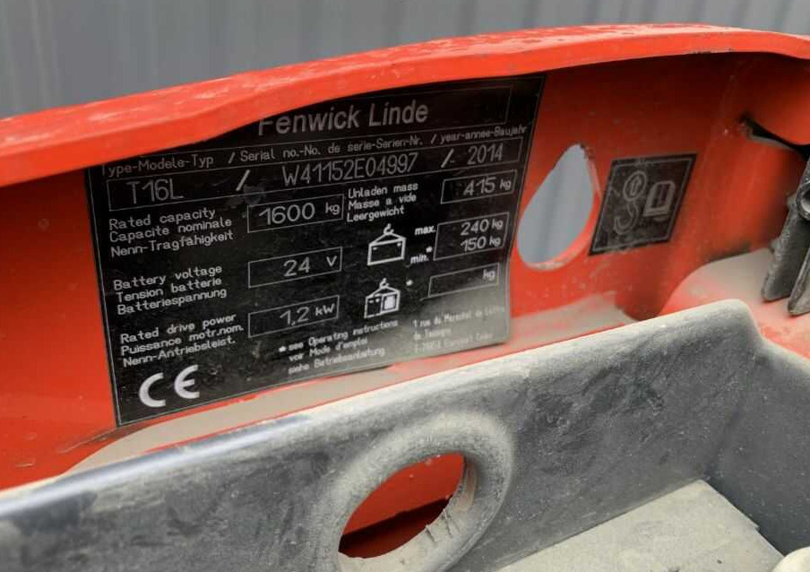 Linde T16L - Padėklų krautuvas: foto 4 Linde T16L - Padėklų krautuvas: foto 4