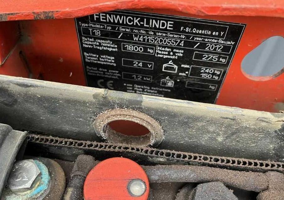 Linde T18 - Padėklų krautuvas: foto 4 Linde T18 - Padėklų krautuvas: foto 4