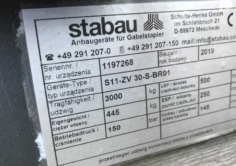 Stabau S11-ZV-30-S-BR01 - Padargas: foto 1 Stabau S11-ZV-30-S-BR01 - Padargas: foto 1