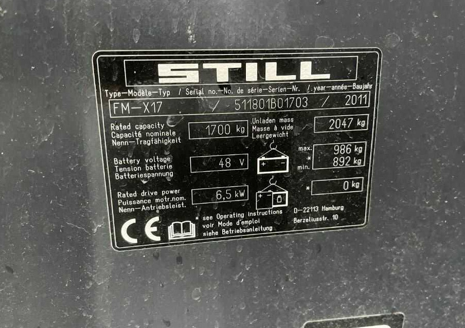 Still FM-X17 - Krautuvas su šakėmis: foto 4 Still FM-X17 - Krautuvas su šakėmis: foto 4