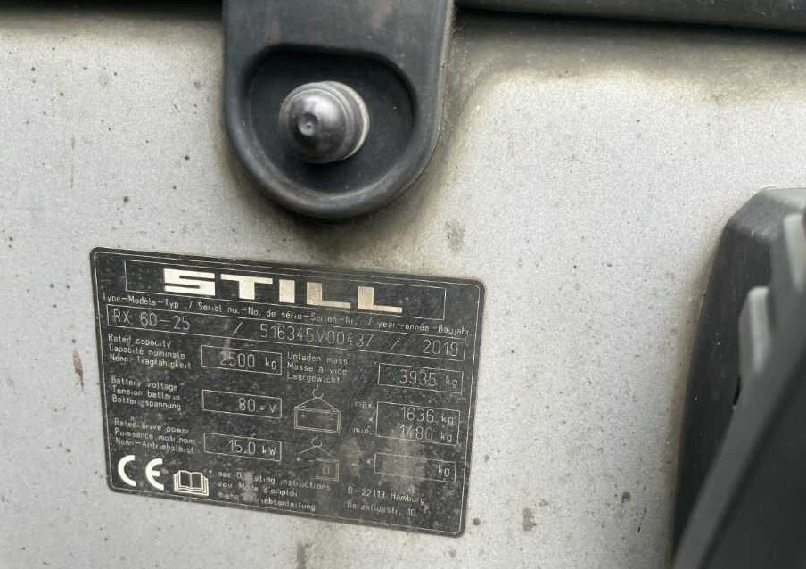 Still RX60-25 - Elektrinis krautuvas: foto 4 Still RX60-25 - Elektrinis krautuvas: foto 4