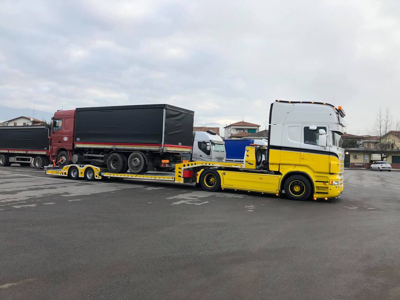 Nauja Autovežis puspriekabė pervežimui sunkiosios technikos VEGA-S (2 AXLE TRUCK CARRIER): foto 20