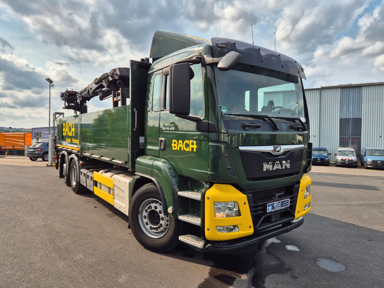 MAN TGS 26.420 6x2-4 LL Hiab 177K PRO 2 Stück - Platforminis/ Bortinis sunkvežimis, Sunkvežimis su kranu: foto 3 MAN TGS 26.420 6x2-4 LL Hiab 177K PRO 2 Stück - Platforminis/ Bortinis sunkvežimis, Sunkvežimis su kranu: foto 3
