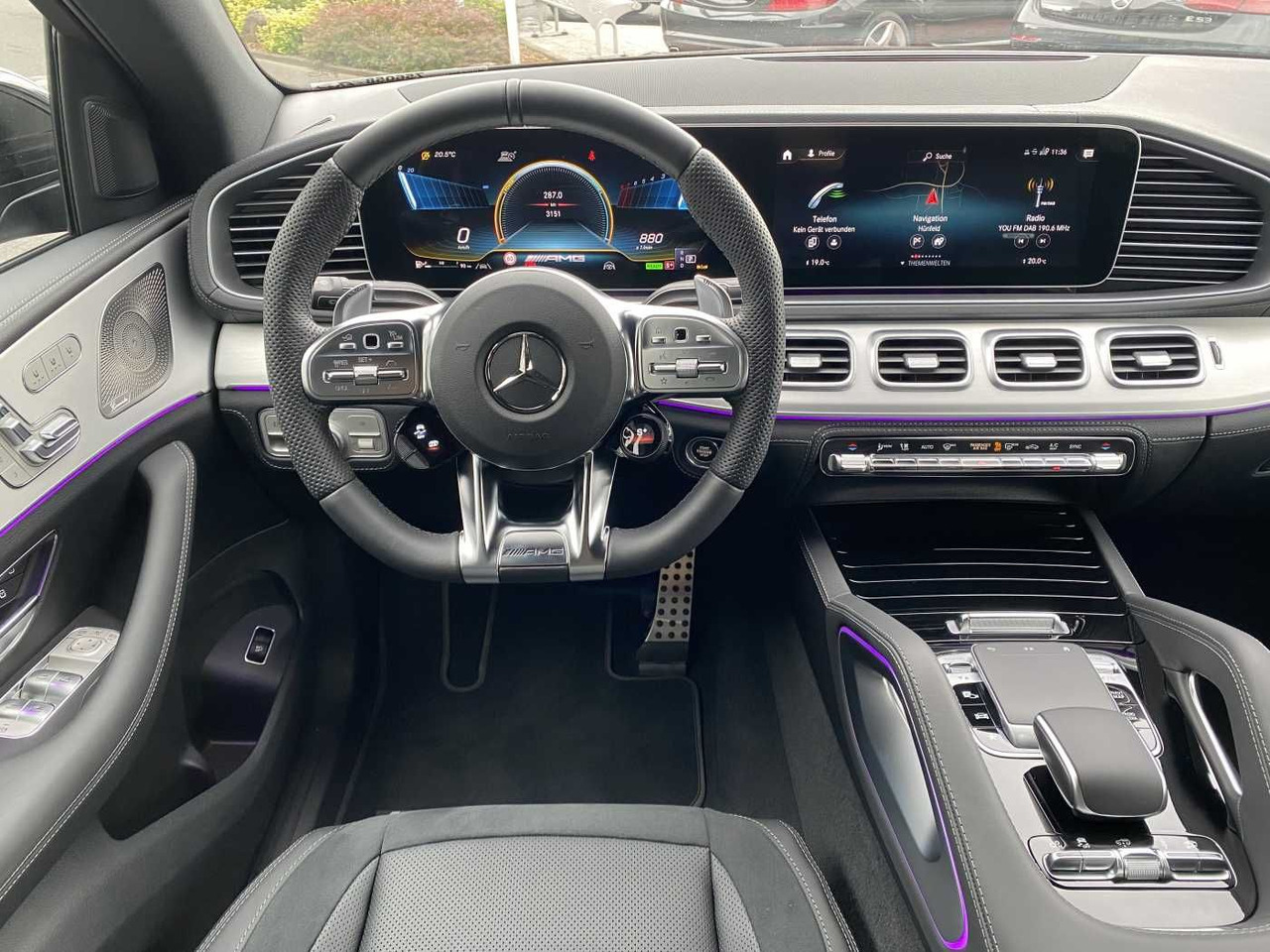Lengvasis automobilis Mercedes-Benz GLE 63 AMG Coupé Burmester+Distr+ AHK+Memory+Air: foto 11