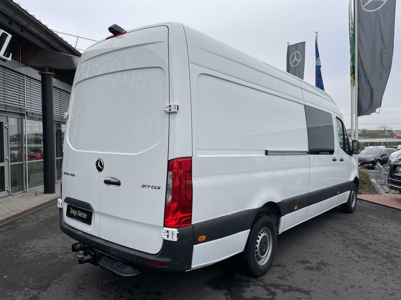 Keleivinis furgonas Mercedes-Benz Sprinter 317 CDI DoKa/Mixto Autom AHK3,5 Klima: foto 6