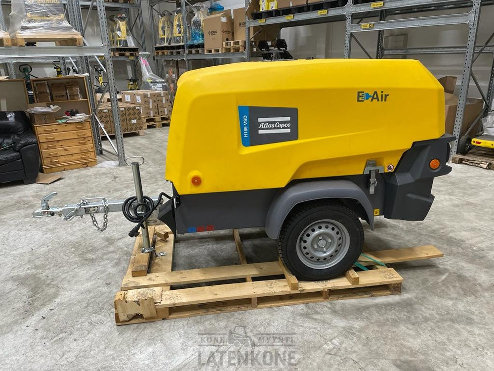 Atlas Copco E-Air H185 VSD Vaunukompressori - Oro kompresorius: foto 3 Atlas Copco E-Air H185 VSD Vaunukompressori - Oro kompresorius: foto 3