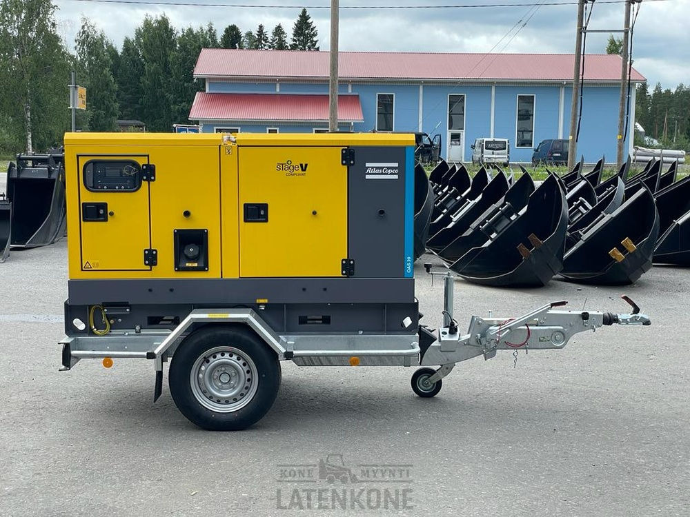 Atlas Copco QAS 30 50 Hz Generaattori StageV vetovarustuksella - Elektrinis generatorius: foto 2 Atlas Copco QAS 30 50 Hz Generaattori StageV vetovarustuksella - Elektrinis generatorius: foto 2