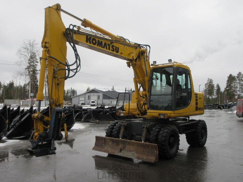 Komatsu PW130-6 Pyöräalustainen kaivinkone - Ratinis ekskavatorius: foto 4 Komatsu PW130-6 Pyöräalustainen kaivinkone - Ratinis ekskavatorius: foto 4