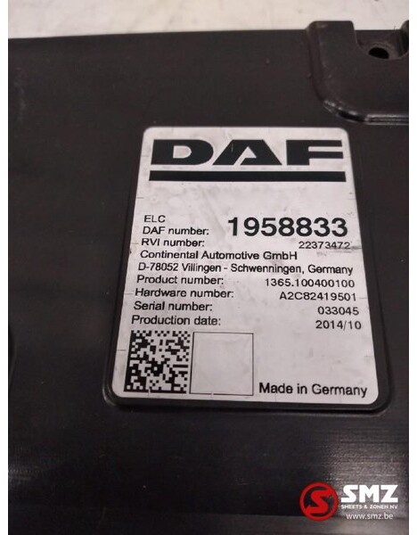 DAF Occ Ecu ELC DAF XF Euro 6 1958833 - Valdymo blokas - Sunkvežimis: foto 2 DAF Occ Ecu ELC DAF XF Euro 6 1958833 - Valdymo blokas - Sunkvežimis: foto 2