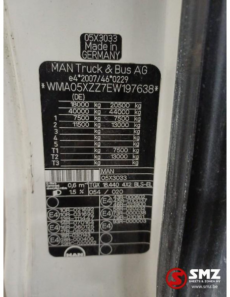 Kabina ir interjeras - Sunkvežimis MAN Occ cabine MAN TGX EURO 6: foto 8