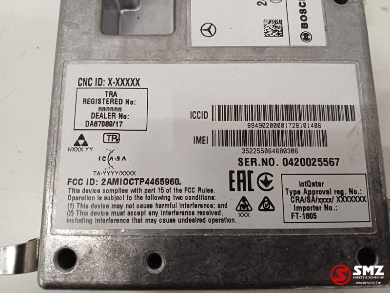 Mercedes-Benz Occ ECU telematica besturingseenheid Mercedes - Valdymo blokas - Sunkvežimis: foto 3 Mercedes-Benz Occ ECU telematica besturingseenheid Mercedes - Valdymo blokas - Sunkvežimis: foto 3