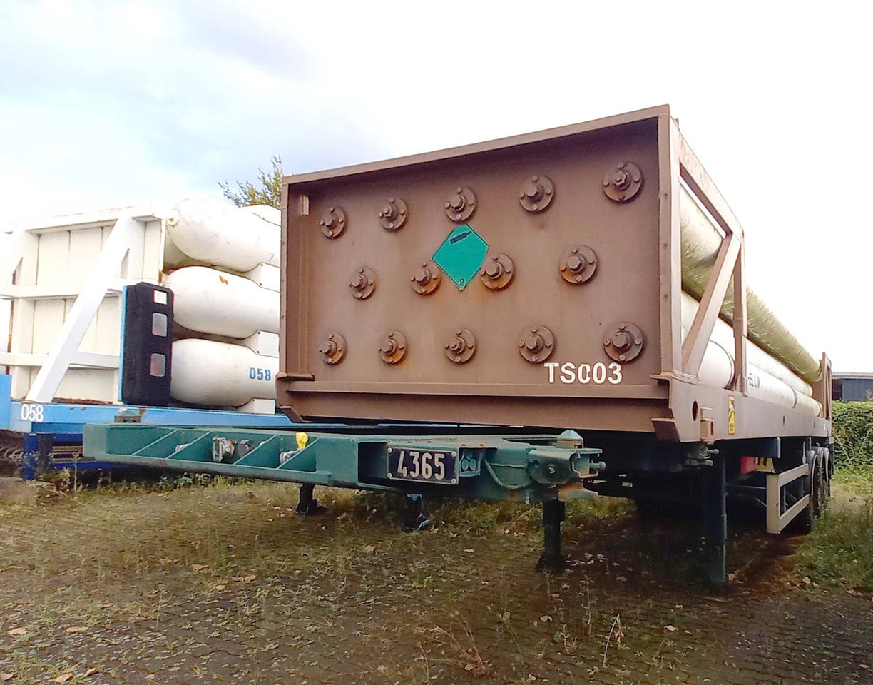 FRUEHAUF Gas tank tube semi-trailer used for compressed helium, hydrogen, Wasserstoff - Puspriekabė cisterna: foto 2 FRUEHAUF Gas tank tube semi-trailer used for compressed helium, hydrogen, Wasserstoff - Puspriekabė cisterna: foto 2