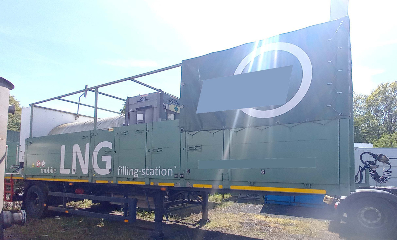 Messer Griesheim Gas tank semi-trailer used for LNG/CNG mobile filling station Methan Gas Cryogenic - Puspriekabė cisterna: foto 1 Messer Griesheim Gas tank semi-trailer used for LNG/CNG mobile filling station Methan Gas Cryogenic - Puspriekabė cisterna: foto 1