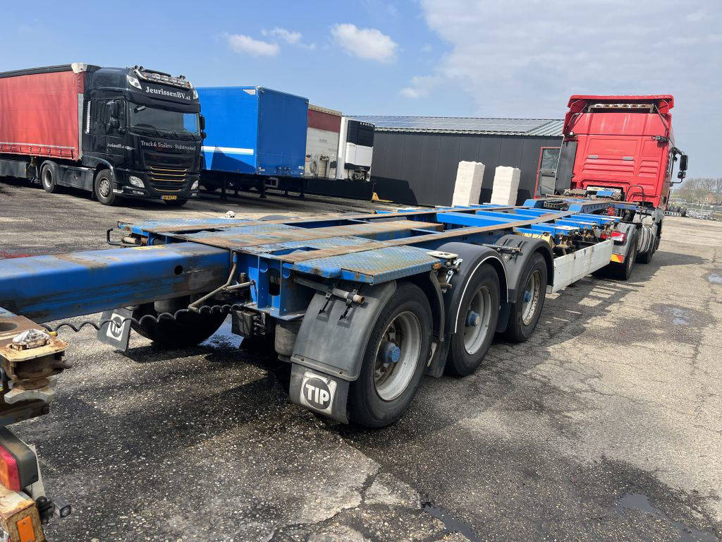 Krone 40FT HC, Voor en achter-uitschuifbaar, BPW 3 stuks - Konteineris-vežimus/ Sukeisti kūną puspriekabė: foto 3 Krone 40FT HC, Voor en achter-uitschuifbaar, BPW 3 stuks - Konteineris-vežimus/ Sukeisti kūną puspriekabė: foto 3