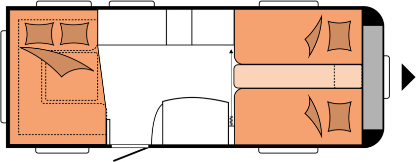 DE LUXE 540 UL - Prikabinamas namelis: foto 2 DE LUXE 540 UL - Prikabinamas namelis: foto 2