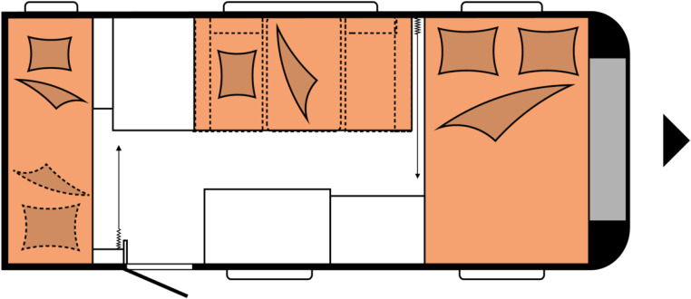 ONTOUR 470 KMF - Prikabinamas namelis: foto 2 ONTOUR 470 KMF - Prikabinamas namelis: foto 2