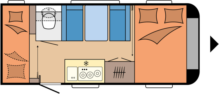 ONTOUR 470 KMF - Prikabinamas namelis: foto 1 ONTOUR 470 KMF - Prikabinamas namelis: foto 1