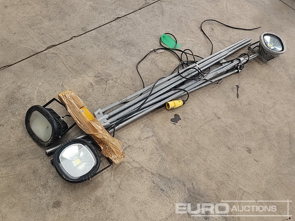 110 Volt LED Tripod Work Lights (2 of) - Statybinė įranga: foto 3 110 Volt LED Tripod Work Lights (2 of) - Statybinė įranga: foto 3