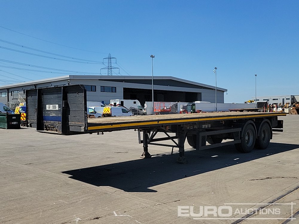 1999 Don-Bur Twin Axle Flatbed Trailer - Platforminė/ Bortinė puspriekabė: foto 1 1999 Don-Bur Twin Axle Flatbed Trailer - Platforminė/ Bortinė puspriekabė: foto 1