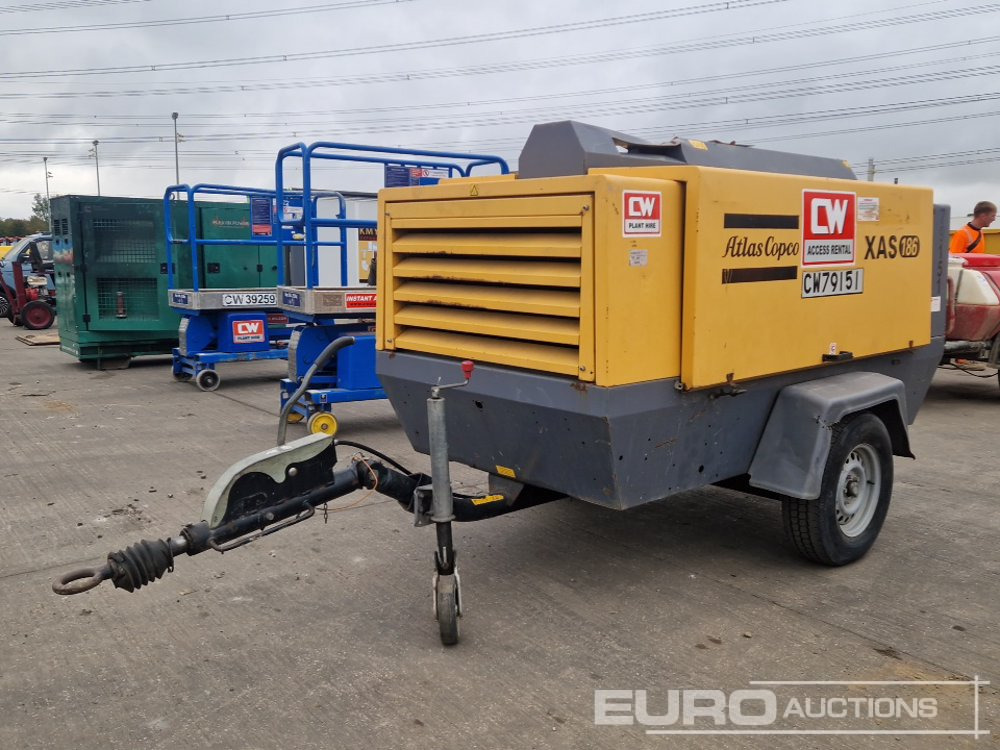 2012 Atlas Copco XAS186 - Oro kompresorius: foto 1 2012 Atlas Copco XAS186 - Oro kompresorius: foto 1