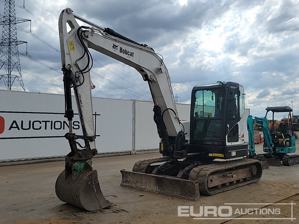 2013 Bobcat E80 - Mini ekskavatorius: foto 1 2013 Bobcat E80 - Mini ekskavatorius: foto 1