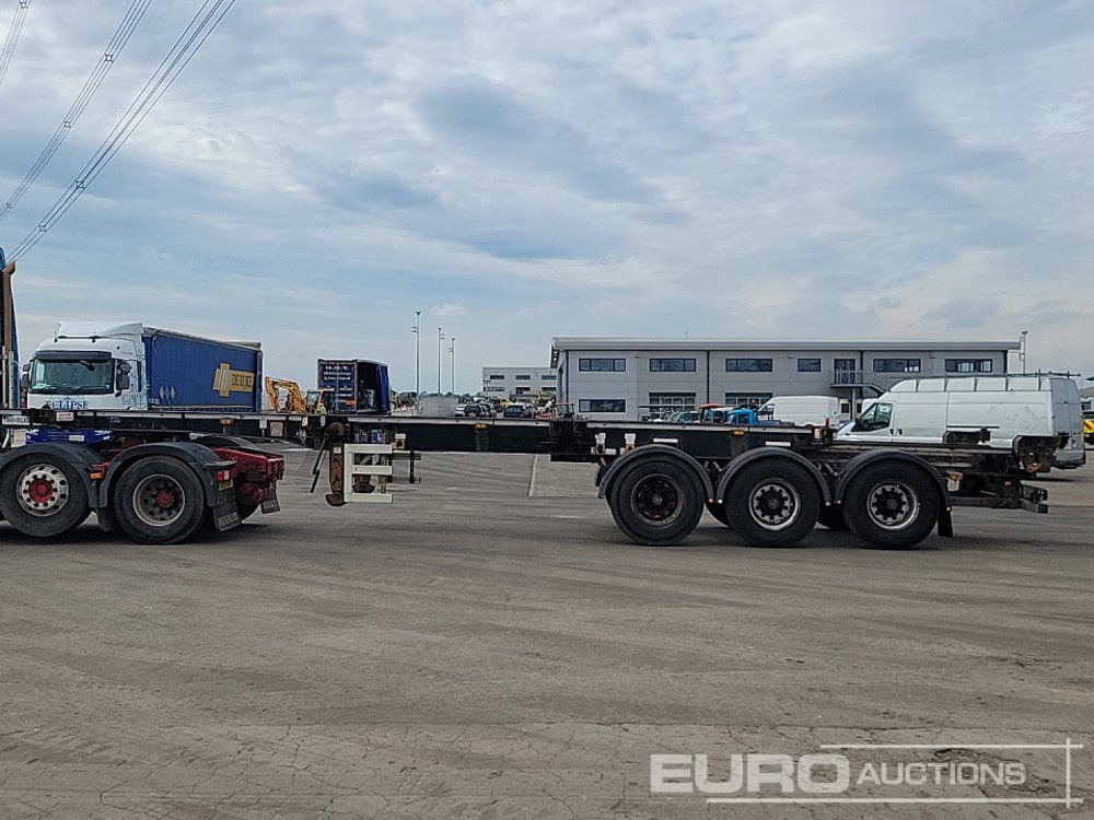 2013 Cartwright Tri Axle Skeleton Trailer, Twist & Lock - Platforminė/ Bortinė puspriekabė: foto 2 2013 Cartwright Tri Axle Skeleton Trailer, Twist & Lock - Platforminė/ Bortinė puspriekabė: foto 2
