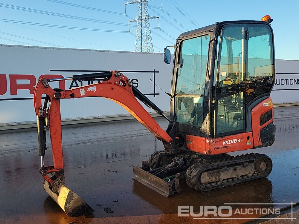2016 Kubota KX016-4 - Mini ekskavatorius: foto 1 2016 Kubota KX016-4 - Mini ekskavatorius: foto 1