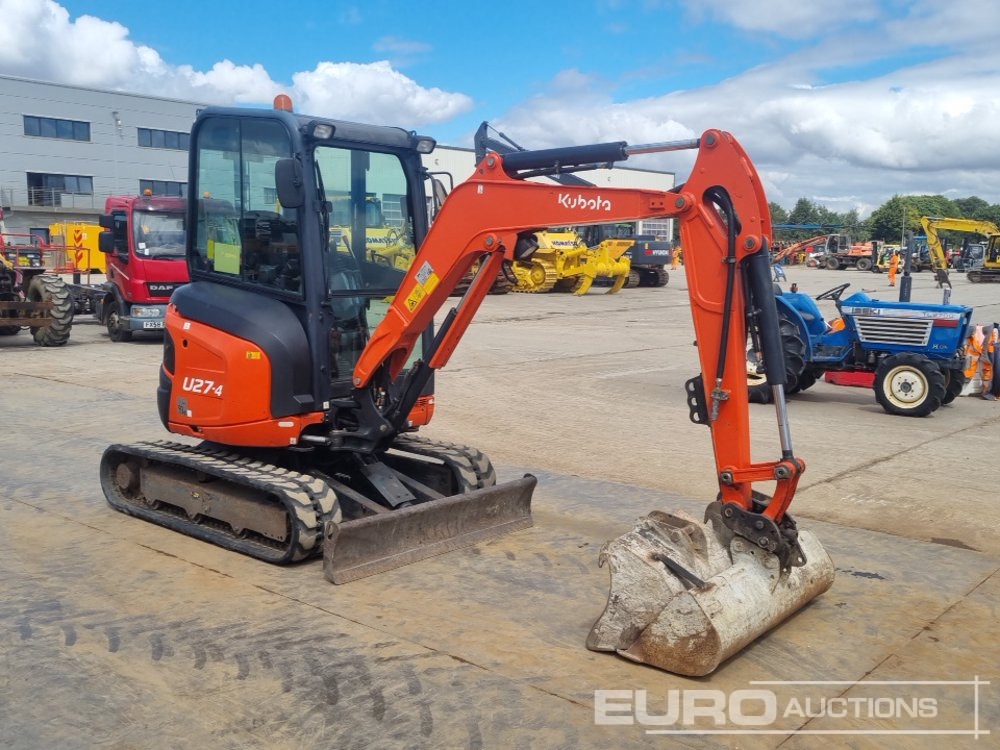 Mini ekskavatorius 2017 Kubota U27-4: foto 7
