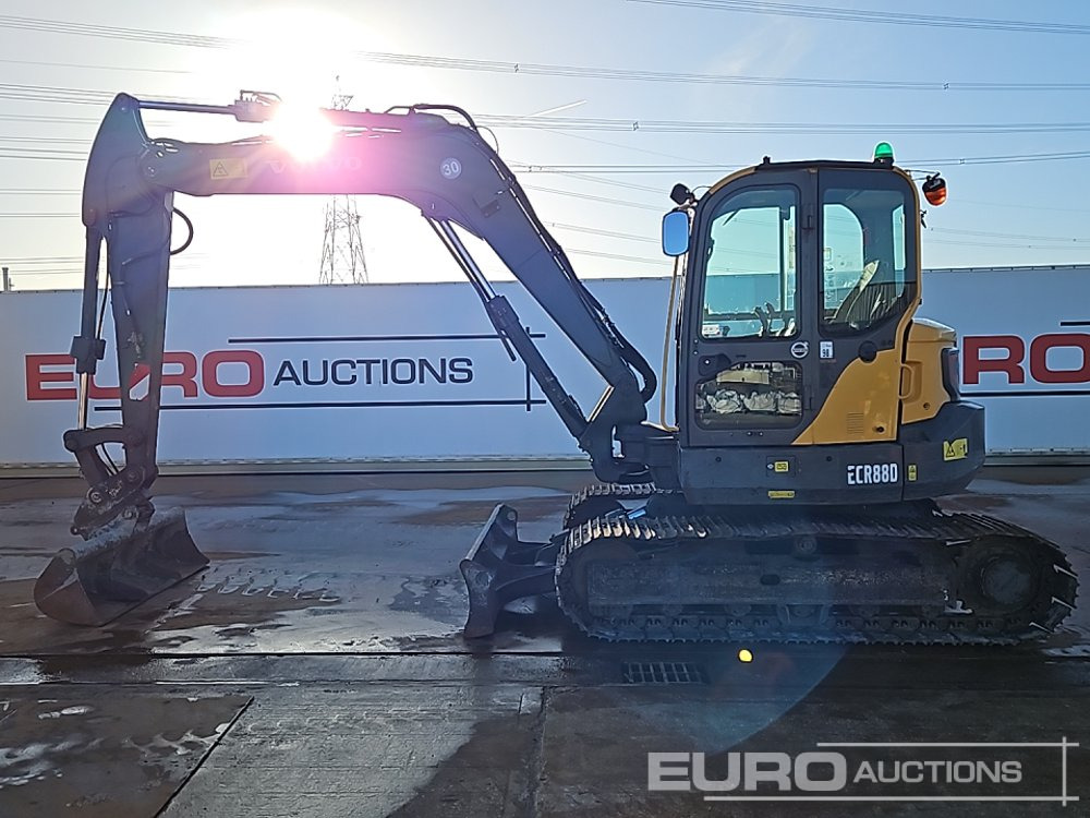 2017 Volvo ECR88D - Mini ekskavatorius: foto 2 2017 Volvo ECR88D - Mini ekskavatorius: foto 2