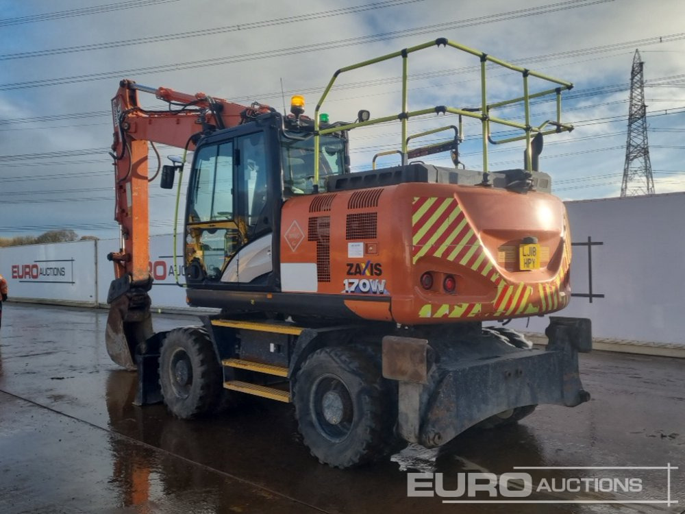 2018 Hitachi ZX170W-6 - Ratinis ekskavatorius: foto 3 2018 Hitachi ZX170W-6 - Ratinis ekskavatorius: foto 3