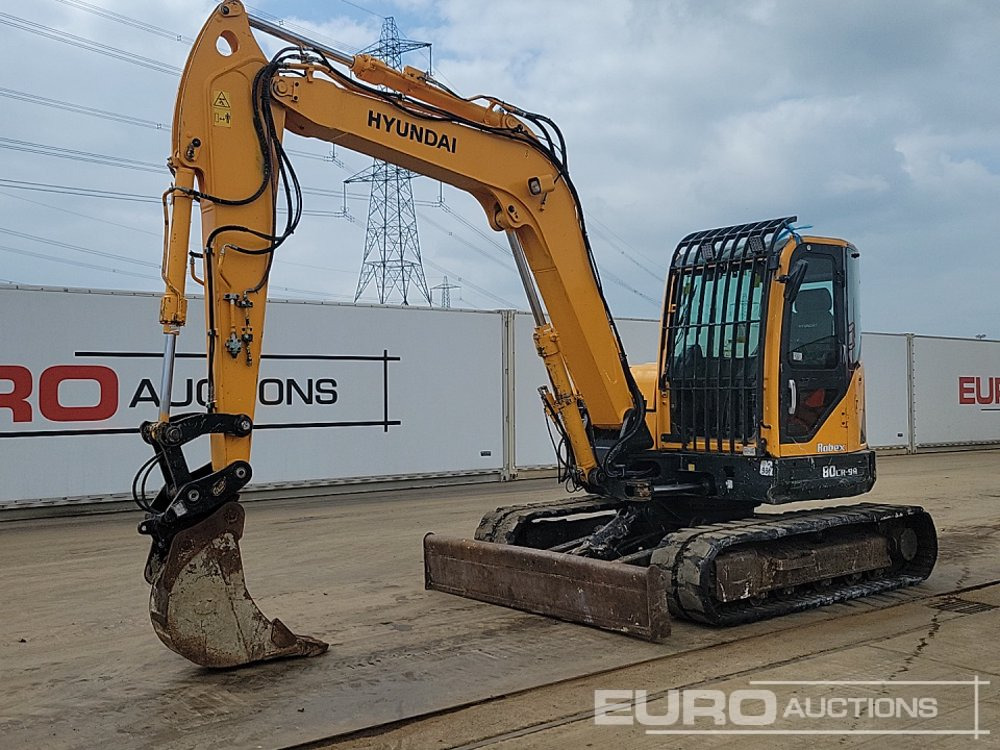 2019 Hyundai R80CR-9A - Mini ekskavatorius: foto 1 2019 Hyundai R80CR-9A - Mini ekskavatorius: foto 1