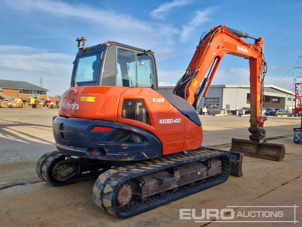 2019 Kubota KX080-4A2 - Mini ekskavatorius: foto 5 2019 Kubota KX080-4A2 - Mini ekskavatorius: foto 5